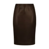 DOLCE & GABBANA MIDI SKIRT IN SHINY SATIN