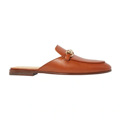 Scarosso Horsebit-detail Leather Mules In Cognac_calf