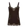 DOLCE & GABBANA WOOL JERSEY LINGERIE TOP WITH LACE