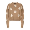 Dolce & Gabbana Dg Monogram Virgin Wool Jumper In Combined_colour