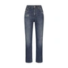 Dolce & Gabbana Logo-plaque Straight-leg Jeans In Combined_colour