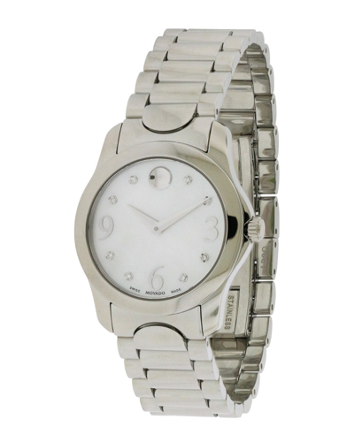 Movado Women's Stainless Steel Diamond Watch