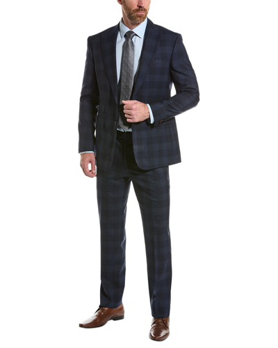 English Laundry 2pc Wool-blend Suit In Blue