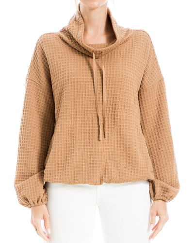 Max Studio Knit Pullover Top In Brown