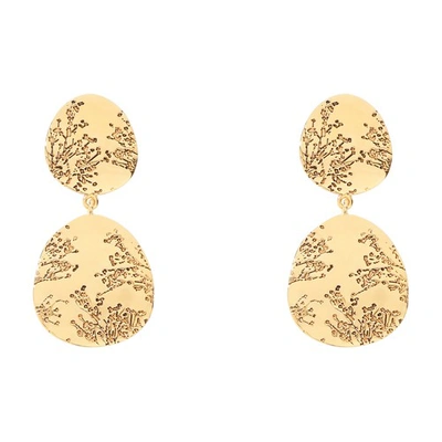 Aurelie Bidermann Hermione 2-row Earrings In Gold