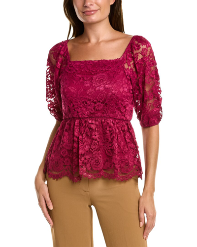 Nanette Lepore Lace Blouse In Pink