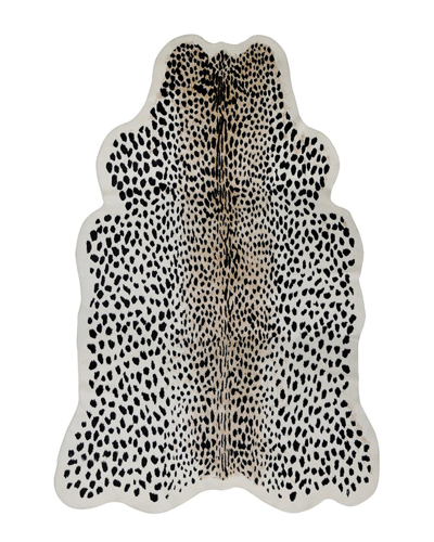 Donna Salyers Fabulous-furs Faux Leopard Hide Rug In Animal Print
