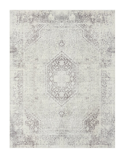 Lr Home Melody Waterproof Traditional Medallion Area Rug In Gray