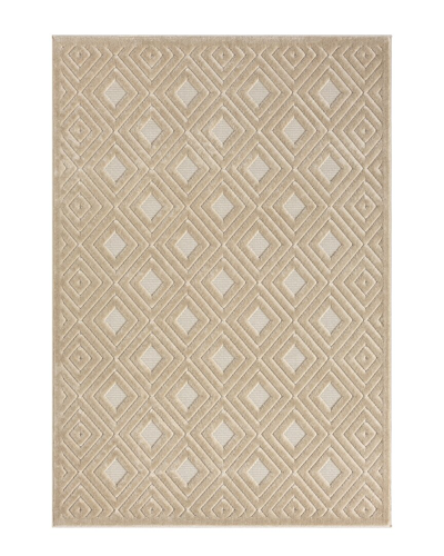 Lr Home Anders Modern Diamond Indoor/outdoor Area Rug In Beige