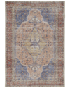 Weave & Wander Prescott Transitional Medallion Accent Rug In Red