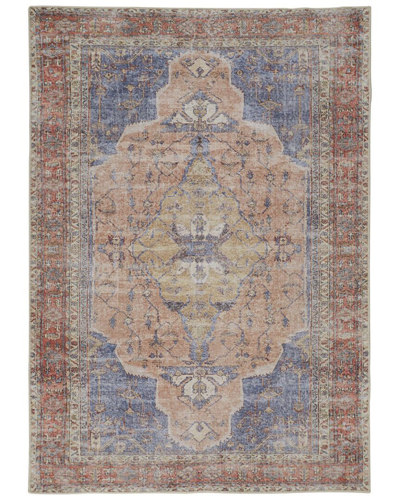 Weave & Wander Prescott Transitional Medallion Accent Rug In Red