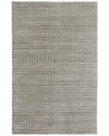 Weave & Wander Tatem Transitional Solid Accent Rug In Gray