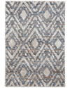 Weave & Wander Caide Transitional Diamond Accent Rug In Ivory