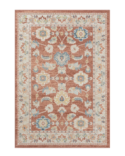 Lr Home Averie Traditional Floral Filigree Area Rug In Red