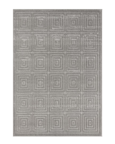 Lr Home Anders Modern Geometric Indoor/outdoor Area Rug In Gray