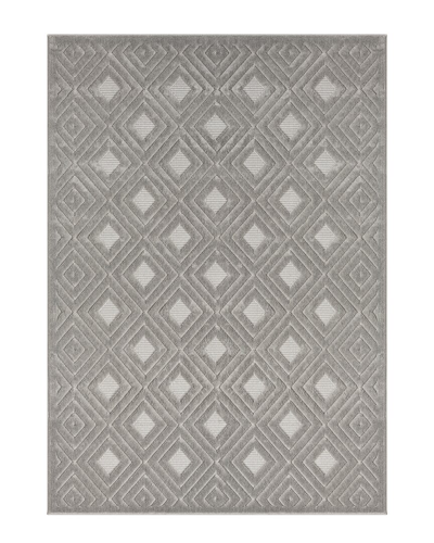 Lr Home Anders Modern Diamond Indoor/outdoor Area Rug In Gray
