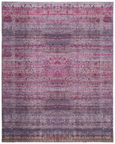 Weave & Wander Welch Transitional Distressed Accent Rug In Pink