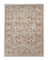 Ar Rugs Alpine Fany Bordered Runner Rug In Orange