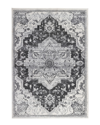 Ar Rugs Alexandria Yana Medallion Runner Rug In Gray