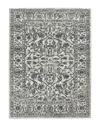 Ar Rugs Alpine Fany Bordered Runner Rug In Gray