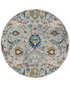 Ar Rugs Montana Glaiza Botanical Runner Rug In Ivory