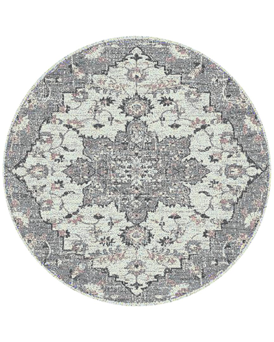 Ar Rugs Montana Herris Medallion Area Rug In Gray