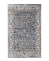 Ar Rugs Vermont Glidel Bordered Runner Rug In Charcoal