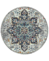 Ar Rugs Montana Kriselda Medallion Area Rug In Gray