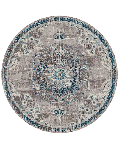 Ar Rugs Montana Nieves Medallion Runner Rug In Teal