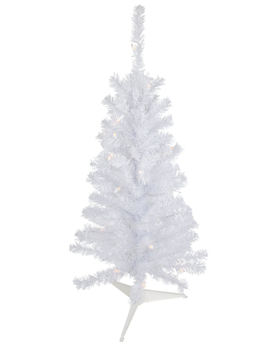 Northlight 3ft Pre-lit Woodbury White Pine Slim Artificial Christmas Tree