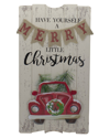 Northlight 24in Lighted Merry Little Christmas Vintage Wall Plaque