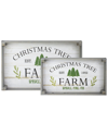 Northlight Set Of 2 Farm Fresh Christmas Display Trees