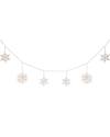 Northlight 150 Count White Snowflake Icicle Christmas Lights