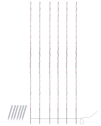 Northlight 240 Pink Led Branch Patio & Garden Light Stakes