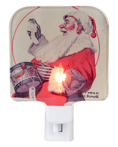 Northlight 6in Norman Rockwell A Drum For Tommy Glass Christmas Night Light