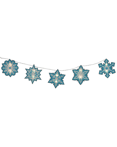 Northlight 10ct Blue & White Snowflake Christmas Light Set
