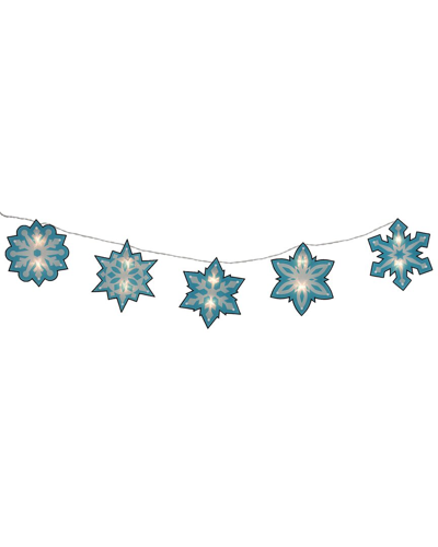 Northlight Discontinued  10ct Blue & White Snowflake Christmas Light Set