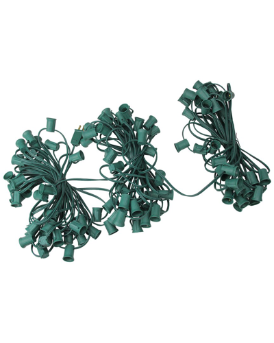 Northlight 100ft Commercial C9 Christmas Light Socket Set In Green