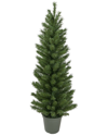 Northlight 4ft Potted Virginia Pine Walkway Slim Artificial Christmas Tree