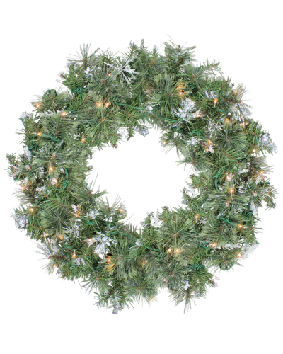 Northlight Pre-lit Snow Mountain Pine Artificial Christmas Wreath