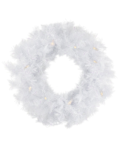 Northlight Pre-lit White Alaskan Pine Artificial Christmas Wreath