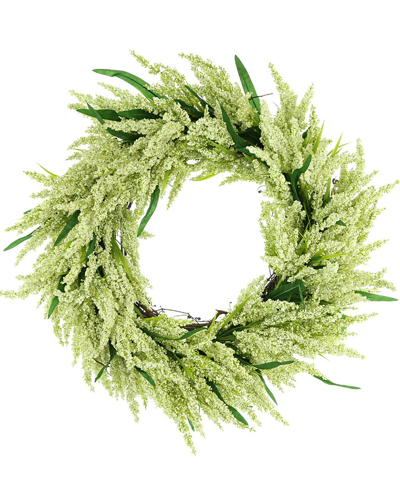 Creative Displays 29 Heather Holiday Wreath In White