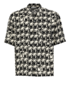 Palm Angels Men's Dripping Palms Camp Shirt In Multicolor