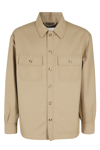 Drôle De Monsieur Beige 'la Chemise Flanelle' Shirt In Beige