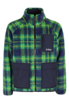 Mc2 Saint Barth Tartan Pattern Sherpa Jacket With Zippered Pockets In Sherpa Tartan
