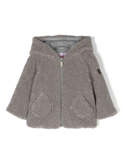 Il Gufo Babies' Hooded Jacket In Grey