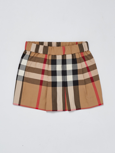 Burberry Babies'  Archive Beige Ip Chk Anjelica Check-print Cotton Skirt 6-24 Months In Archive Beige Check