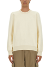 Off-white Sweatshirt With Logo In Bianco