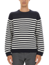 Theory Striped Shirt In Multicolor