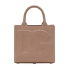 Dolce & Gabbana Mini Leather Dg Daily Shopper Bag In Powder_pink